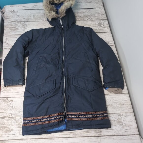 Vintage 70s Pioneer Down Insulated Parka Lightning Zipper - Picture 1 of 8